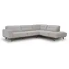 Image de Canapé angle design en tissu gris 5-6 places YORK