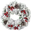Image de Snow Circle déco boules de Noël - Blanc, vert, rouge