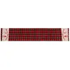 Image de C363 Christmas Table Runner - Noir et Rouge