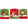 Image de C376 3pcs Housse de Chaise Noël - Bonhomme de neige/Elk
