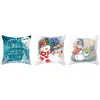 Image de Taies d'oreiller de Noël - Motif Bonhomme de Neige (4 pcs)