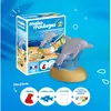Image de Mako creations Pâte à modeler dauphin et bébé - Bleu