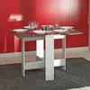 Image de Mes Table pliante 2 abattants - Blanc et béton