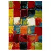 Image de tapis salon 160x230 tissé multicolore rectangle motif géométrique LYN8 BELO 2