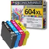 Image de 123consommables Cartouches encre 604XL - Noir et couleurs