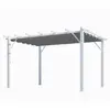 Image de Habrita Pergola autoportante - Blanc et gris