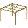Image de Habrita Pergola autoportante - Bois naturel