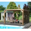 Image de Habrita Pergola autoportante - Naturel