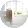 Image de Miroir rond blanc Fading - Eno Studio