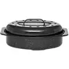 Image de Cocotte ovale en acier carbon 33x20cm - 6106 - Roaster Graniteware - WARMCOOK