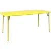 Image de Table de jardin rectangulaire jaune 180 cm Week-End - Petite Friture