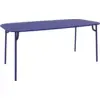Image de Table de jardin rectangulaire bleue 220 cm Week-End - Petite Friture