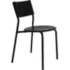 Image de Chaise en plastique recyclé noire SSDr - TIPTOE