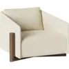 Image de Fauteuil en tissu crème Timber - Kann Design