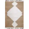 Image de Tapis en jute et laine avec franges 110x185 cm Elton - Nattiot