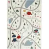Image de Tapis de jeu pour enfant en polypropylène 123x180 cm Little Camper - Nattiot
