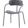 Image de Lot de 4 chaises gris foncé design ALEXIA