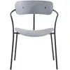 Image de Lot de 4 chaises gris clair design ALEXIA