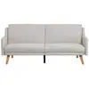 Image de Canapé scandinave convertible 3 places en tissu gris clair ESTER