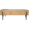 Image de Table basse en bois clair avec 2 grands tiroirs SEQUOIA