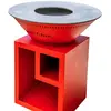 Image de Grill chic brasero barbecue rond - Rouge