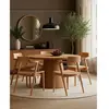Image de UNIQKA Chaise Osaka Teck Massif