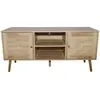 Image de Buffet avec portes effeffet cannage et 2 niches 120 cm CANGE