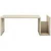 Image de Table basse en bois effet pierre avec porte magazines MELMO