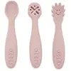 Image de Set de 3 cuillères d'apprentissage pour bébé en silicone