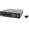 Image de Lecteur Multicarte interne HEDEN 3.1/2 en USB2.0 Façade Noir + 1 facade blanche LECMEM35A3