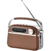 Image de HALTERREGO Radio vintage Grandes Ondes Aspect bois, AM/FM/SW lecteur USB/ Carte Micro SD prise secteur ou pile (non incluse)