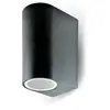 Image de Applique ext. V-TAC GU10 alu noir haut/bas IP44 VT-7652