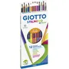 Image de Giotto, Écriture + dessin, Crayon de couleur Stilnovo Bicolor 12 pièces (12x)