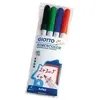 Image de Etui de 4 feutres tableau blanc pointe fine ogive assortis