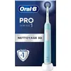 Image de Oral-B, Brosse à dents électrique, OralB Pro Series 1 Electric Toothbrush Blue 1 Cleaning Brush 3D Timer Rechargeable