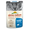 Image de 6x70g Sterilised cabillaud Almo Nature Holistic - Pâtée pour chat