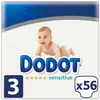 Image de Dodot SENSITIVE T3 pañales 6-10 kg 56 uds (Pack, 56 pcs)