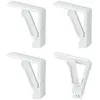 Image de Set de 4 pinces pour nappes luxe - Metaltex - Blanc - Plastique