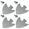 Image de Lot De 4 Pendeloques Nappe Avec Pince En Inox