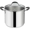 Image de Marmite Tempra avec son couvercle 24 cm en acier inoxydable - Lagostina - Argent - Inox