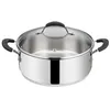 Image de Sauteuse Tempra 2 anses avec son couvercle 26 cm en acier inoxydable - Lagostina - Argent - Inox