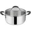 Image de Lagostina Casserole Tempra semi-fondée avec couvercle, Poêle + casserole, Noir, Argent