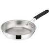 Image de Poêle Tempra 28 cm en acier inoxydable - Lagostina - Argent / Métallique - Acier Inoxydable (inox)