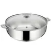 Image de Sauteuse Salvaspazio+ avec son couvercle 24 cm en inox - Lagostina - Argent / Métallique - Acier Inoxydable (inox)