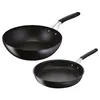 Image de Poêles 26cm + wok 28cm noir Lagostina 012165600102