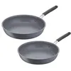 Image de Set 2 poêles Lagostina Tempra Mineral 012163600002 24 et 28 cm Gris