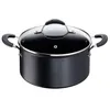 Image de Faitout Tempra antiadhésif 24 cm - Lagostina - Noir - Aluminium