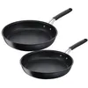 Image de Set 2 poêles Lagostina Tempra 012165600002 24 et 28 cm Noir