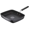 Image de Poêle grill Tempra antiadhésif 23x27 cm - Lagostina - Noir - Aluminium