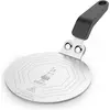 Image de Bialetti Induplate Adapter für Induktion, Poêle + casserole : accessoires, Argent, Noir